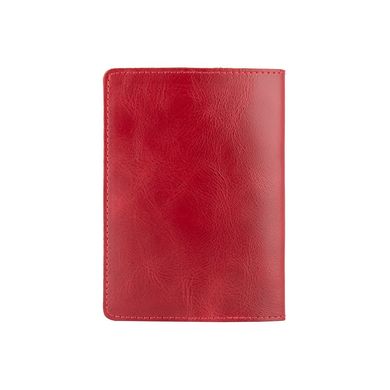 Красная кожаная обложка для паспорта