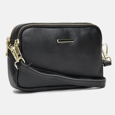 Женская кожаная сумка Borsa Leather K11906-black