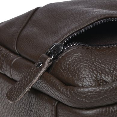 Мужская кожаная сумка через плечо Borsa Leather K11027-brown