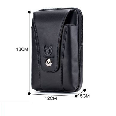 Напоясна сумка Bull, для смартфона, з натуральної шкіри T1365А Чорний