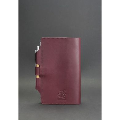 Женский кожаный блокнот (Софт-бук) 4.0 бордовый Blanknote BN-SB-4-vin