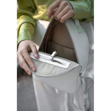 Шкіряний натуральний рюкзак Groove S білий Blanknote TW-Groove-S-white-flo