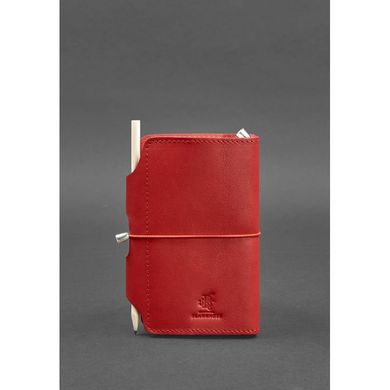 Женский кожаный блокнот (Софт-бук) 3.0 красный Blanknote BN-SB-3-mi-red