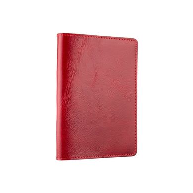Красная кожаная обложка для паспорта