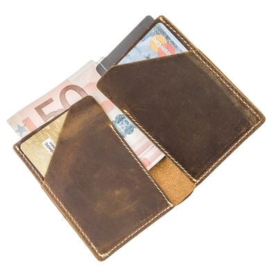 Бумажник матовый Vintage 20121 Темно-коричневый