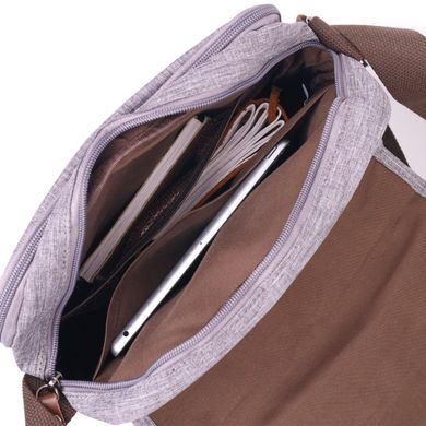 Мужская сумка через плечо из текстиля 21263 Vintage Серая