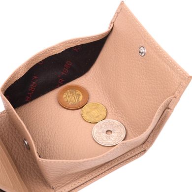 Практичный женский кошелек с монетницей из натуральной кожи KARYA 21381 Бежевый