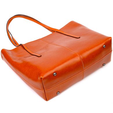 Стильна сумка шоппер із натуральної шкіри 22096 Vintage Руда