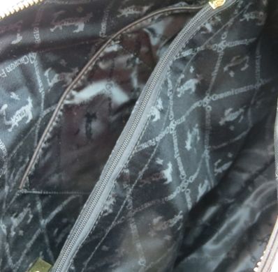 Женская кожаная сумка с ремешком цепочкой Giorgio Ferretti коричневая