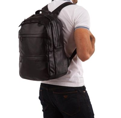 Рюкзак кожаный Tiding Bag A25-333A Черный