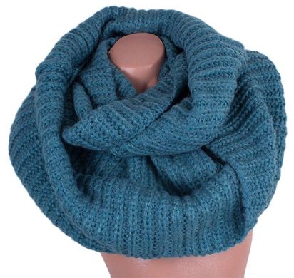 Синій шарф-хомут для жінок, вовняний ETERNO ES0206-37-3, Синій