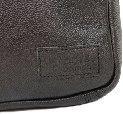 Кожаная мужская сумка планшетка Borsacomoda, Украина 803.013 черная
