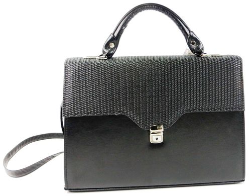 Женская деловая сумка, портфель из эко кожи Arwena черная