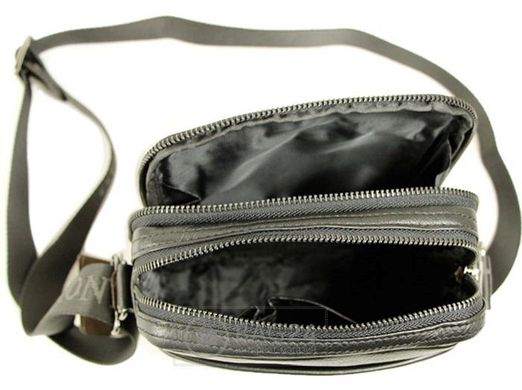 Небольшая мужская сумка из натуральной кожи TOFIONNO 00279, Черный