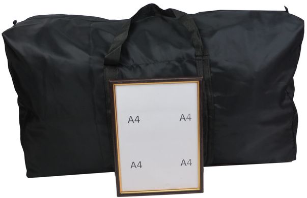 Велика господарська сумка-баул із поліестеру 85L чорна