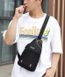 Тканевая мужская сумка, слинг Shengao черная