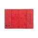 Красная дизайнерская кожаная обложка для паспорта, коллекция "World Map"