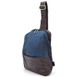 Рюкзак слинг на одно плечо из кожи и канвас TARWA GCk-1905-3md Коричневый