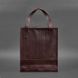 Натуральная кожаная женская сумка шоппер Бэтси бордовая краст Blanknote BN-BAG-10-vin