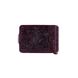 Дизайнерський Затискач для грошей з натуральної глянсової шкіри темно фіолетового кольору, колекція "Mehendi Art"