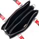 Фактурная небольшая женская сумка KARYA 20902 кожаная Черный