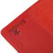 Обкладинка на паспорт Shvigel 13958 з точковим тисненням шкіряна Червона