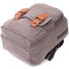 Оригінальна сумка-рюкзак з двома відділеннями із щільного текстилю Vintage 22161 Сірий