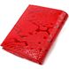Чудовий гаманець для жінок середнього розміру з натуральної шкіри з тисненням під рептилію CANPELLINI 21818 Червоний