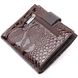 Стильный женский бумажник из натуральной фактурной кожи KARYA 20952 Коричневый