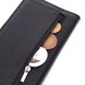 Вместительный вертикальный женский кошелек на магнитах из натуральной кожи ST Leather 22540 Черный