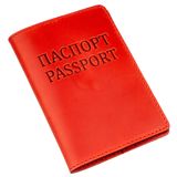 Обкладинка на паспорт Shvigel 13959 Crazy шкіряна Червона фото