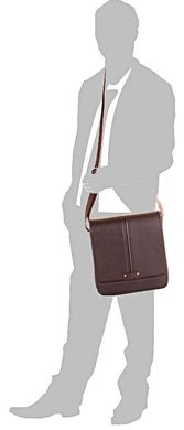 Стильная мужская сумка коричневого цвета BONIS SHIM8098-brown, Коричневый