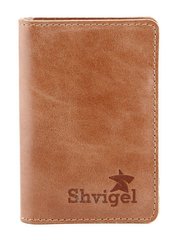 Надійна шкіряна обкладинка для пластикових карток SHVIGEL 00117