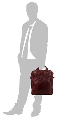 Велика чоловіча сумка коричневого кольору ETERNO ET1013-1, Коричневий