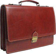 Чоловічий портфель зі шкіри Rovicky AWR-2-1 коричневий
