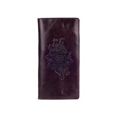 Эргономический дизайнерский коричневый кожаный бумажник на 14 карт, коллекция"Mehendi Classic"