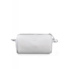 Натуральная кожаная сумка поясная-кроссбоди Cylinder белая флотар Blanknote TW-Cilindr-white-flo