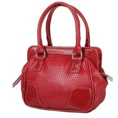 Жіноча сумка з якісного шкірозамінника LASKARA (Ласкарєв) LK-10247-3D-red Червоний