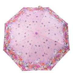 Парасолька жіноча механічна компактна полегшена ART RAIN (АРТ РЕЙН) ZAR5316-4 Рожева