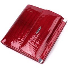 Лакированный женский кошелек из натуральной кожи Vintage sale_15042 Красный