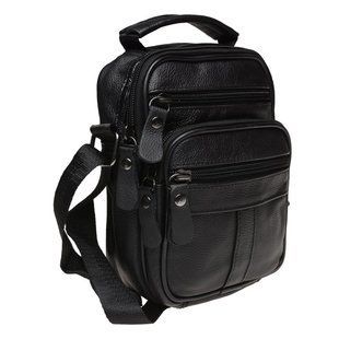 Мужская кожаная сумка через плечо Keizer K18016-black