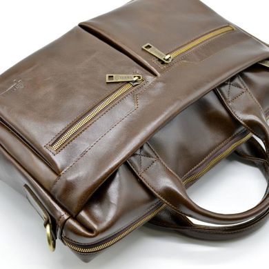 Кожаная мужская сумка для ноутбука GQ-7122-3md TARWA Коричневый