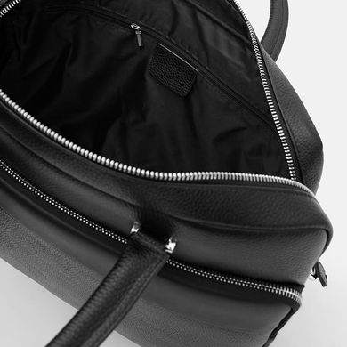 Мужская кожаная сумка Borsa Leather K18820-1bl-black