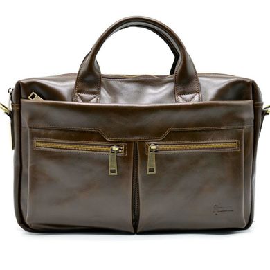 Кожаная мужская сумка для ноутбука GQ-7122-3md TARWA Коричневый