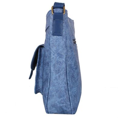 Женская сумка из качественного кожезаменителя LASKARA (ЛАСКАРА) LK10207-denim-blue Синий