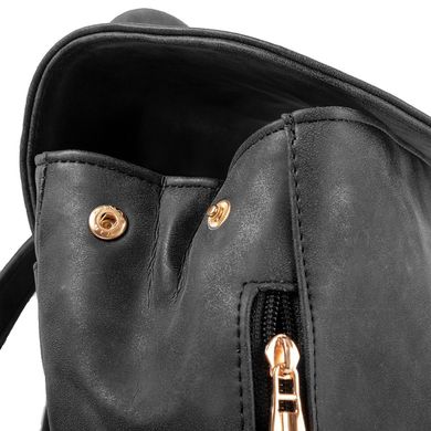 Сумка-рюкзак женская из качественного кожезаменителя ETERNO (ЭТЕРНО) ETZG06-18-9 Черный