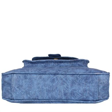Женская сумка из качественного кожезаменителя LASKARA (ЛАСКАРА) LK10207-denim-blue Синий