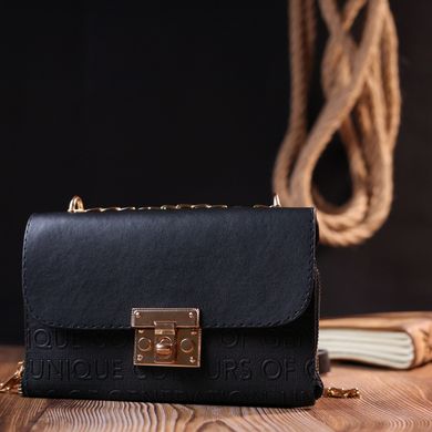 Компактна сумка жіноча з еко-шкіри Vintage 18703 Чорний