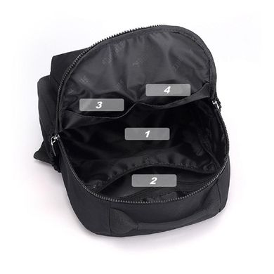 Жіночий текстильний рюкзак Confident WT1-60422A-BP Чорний