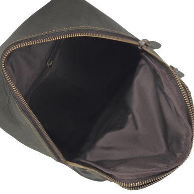 Чоловіча сумка-слінг коричневого кольору Tiding Bag t2105 Коричневий
